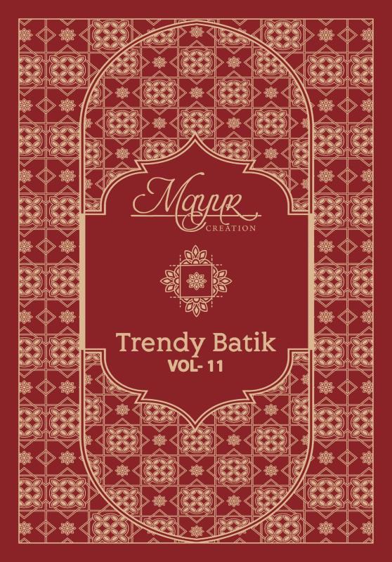 Mayur creation trendy batik vol- 11 dress materials wholesale in bangalore